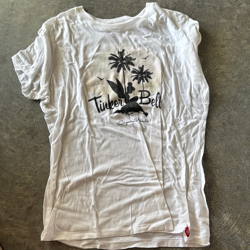 White Tinker Bell Graphic Tee